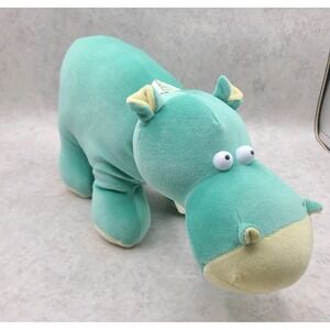 Sugar Loaf Green Hippopotamus Sugarloaf Hippo Plush Pop Out Eyes EUC